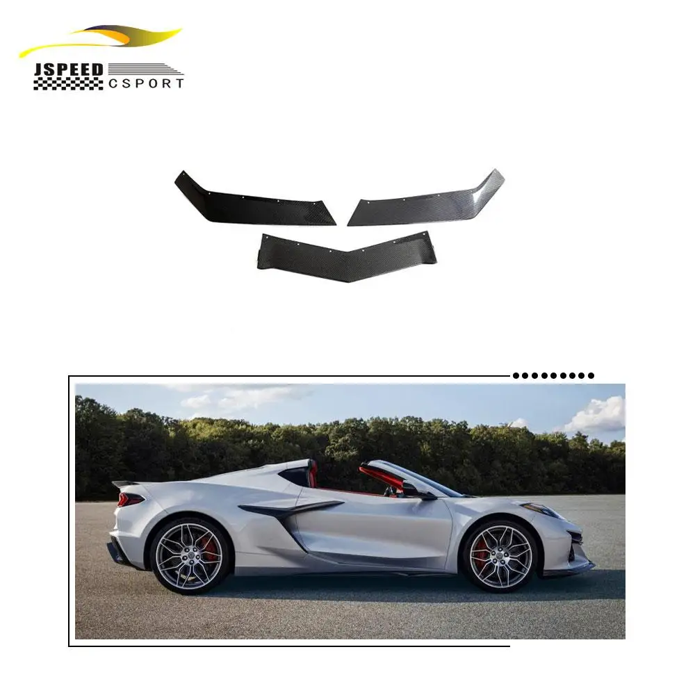 

Подходит для губ переднего бампера из углеродного волокна JCSPORTLINE, подходит для Chevrolet Corvette C8 Z06 Coupe, 2-дверный, 2023 г.