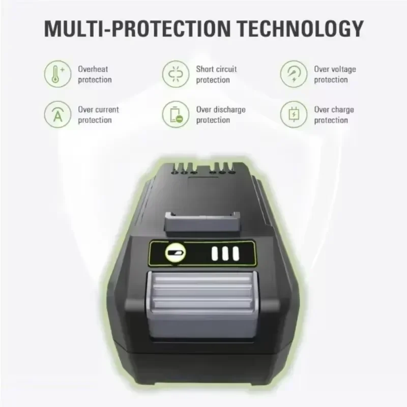 Battery 3.0Ah 6.0Ah Li-ion Rechargeable For Greenworks Battery 24V 48V Power Tools 29842 29852 29322 20362 MO24B410 MO48L4211