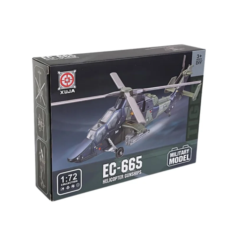 

1/72 EC-665 Tiger Helicopter Model Creative Military Series Building Blocks Home Decor Assembled Toys For Boys Christmas Gifts