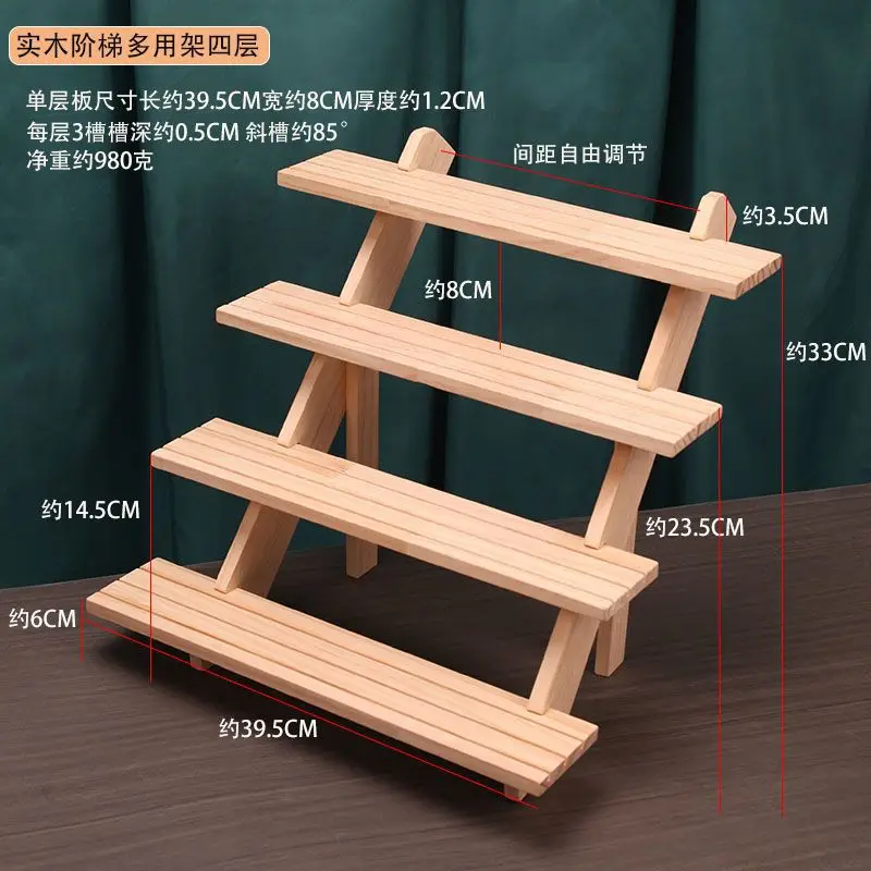 Wooden Earrings Jewelry Storage Stand Display DIY Organizer Ring Necklace Rack Ear Stud Holders Wood Base Props Wholesale Gifts