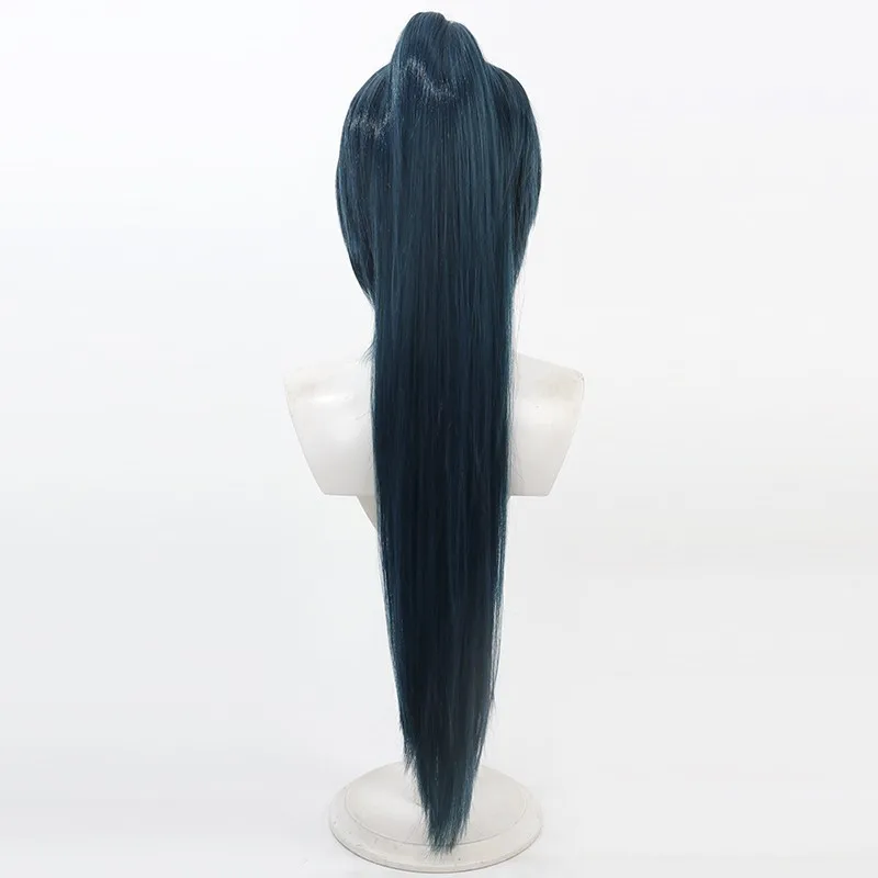 Genshin impacto kaeya versão feminina peruca cosplay rabo de cavalo destacável presente de halloween
