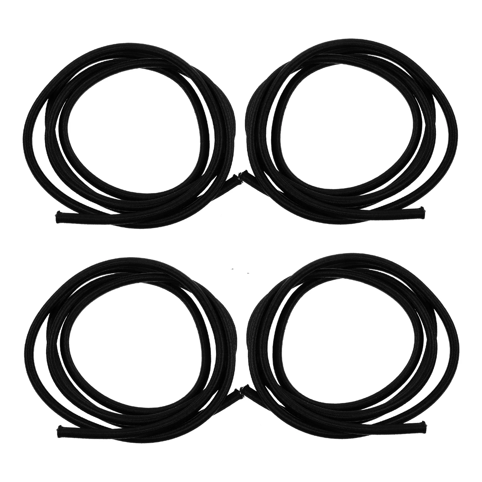 

4pcs 6mm Thick Round Elastic Rope for Kayaking Canoeing Paddle Boarding Surfing Safety Lanyard Lightweight Portable Outdoor