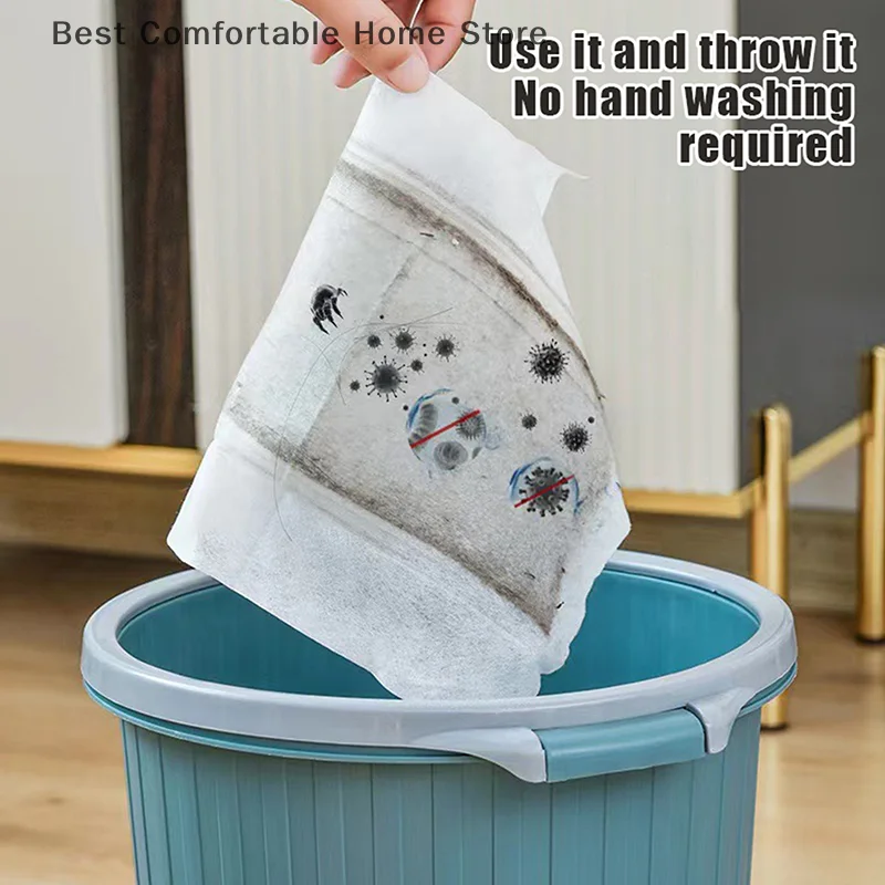 30/100Pcs Of Dust Removal Paper Disposable Household Dust Removal Cloth Electrostatic Mop Pad Floor Tile Floor Cleaning Supplies