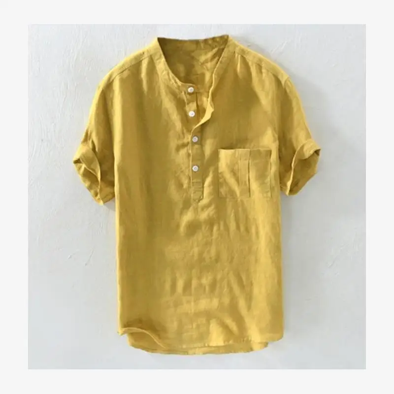 

Casual Color ket ort SVE Thin Pullover irt Men's Slim Fit Summer Breathable Moisture ng ort Sve Pure Color S...