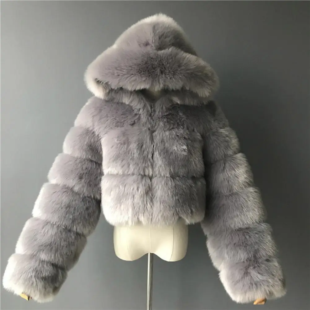 Luxury Fuzzy Fluffy ผู้หญิงฤดูใบไม้ร่วงฤดูหนาว MODE Korea Faux ขนสัตว์ผู้หญิงแจ็คเก็ต Coat Elegant Warm Faux ขนแจ็คเก็ต Chaquetas