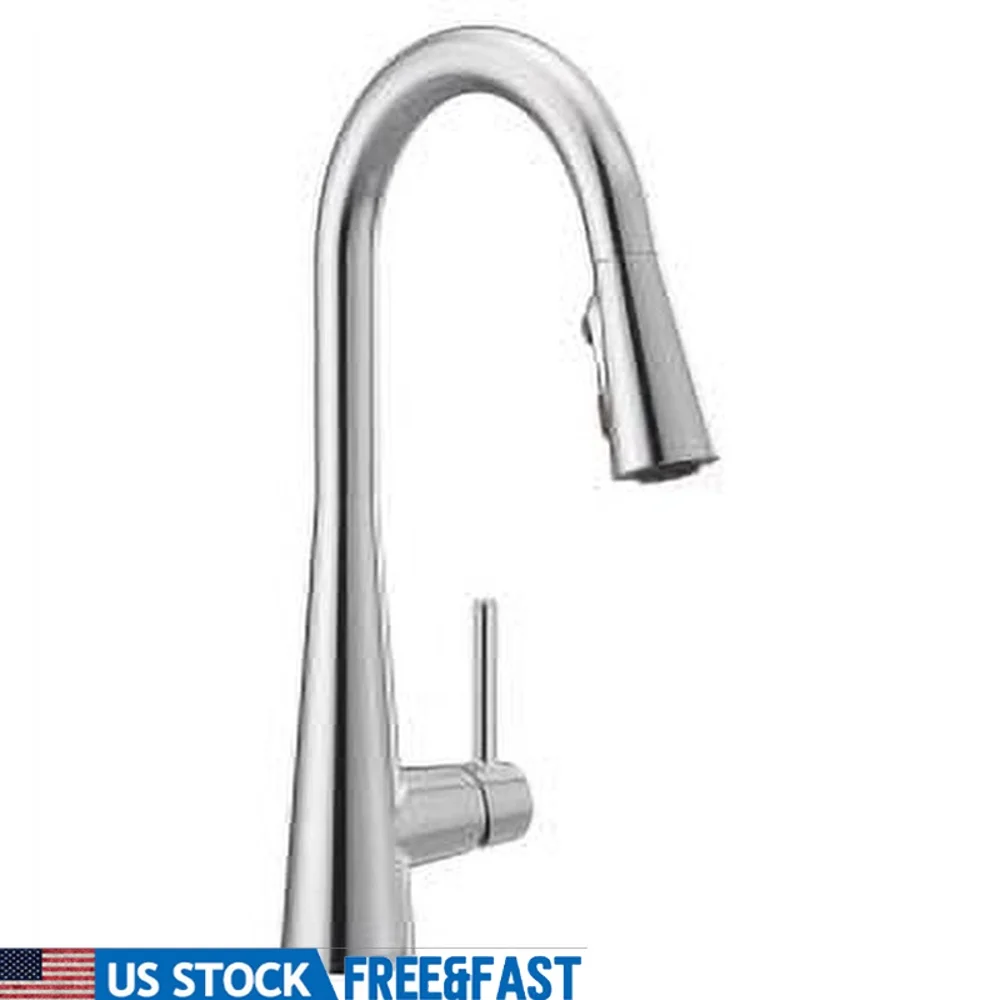 

Хромированный кухонный смеситель с одной ручкой, мощность высокого давления, технология чистого распыления, простая установка, прочный дизайн, современный