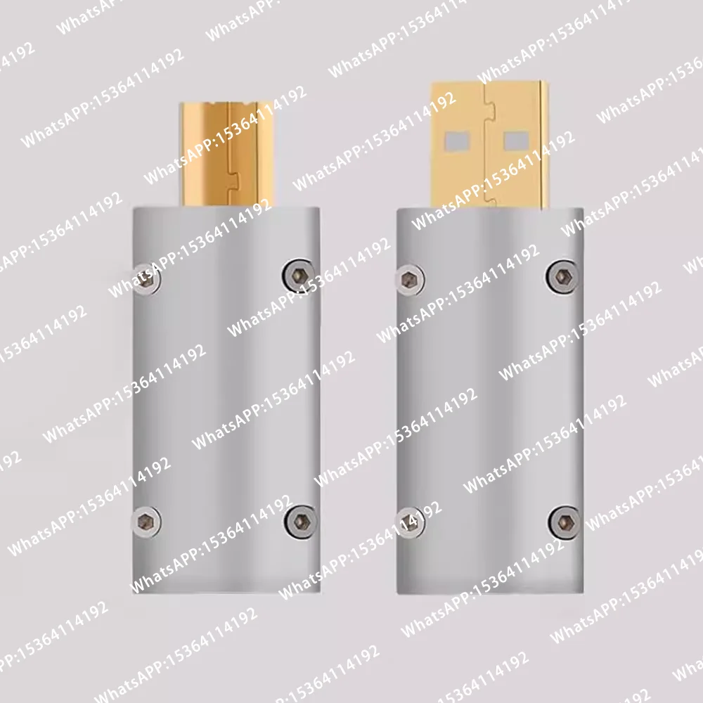 Phosphor Bronze Plated 24K Gold USB A USB B Connector Jack Tail Sockect Connector Port Sockect For HiFi Audio Decoder DAC