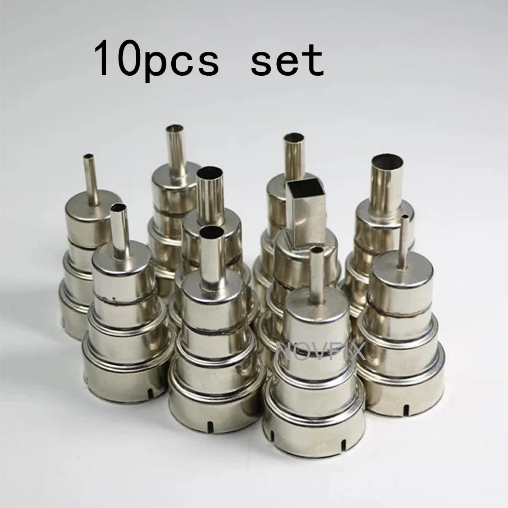 3mm 4mm 5mm 6mm 7mm 8mm 9mm 10mm 2000W Handheld Heat Gun Nozzle 35mm Adapter Flat & Round Air Nozzle for 850 hot air gun