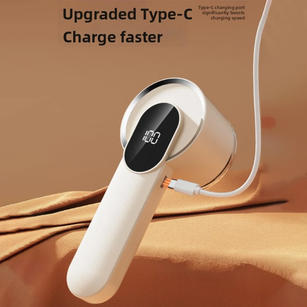 

Электрическое средство для удаления ворса типа C, зарядка с шестью лезвиями и интеллектуальным цифровым дисплеем, портативная бритва для ухода за тканью