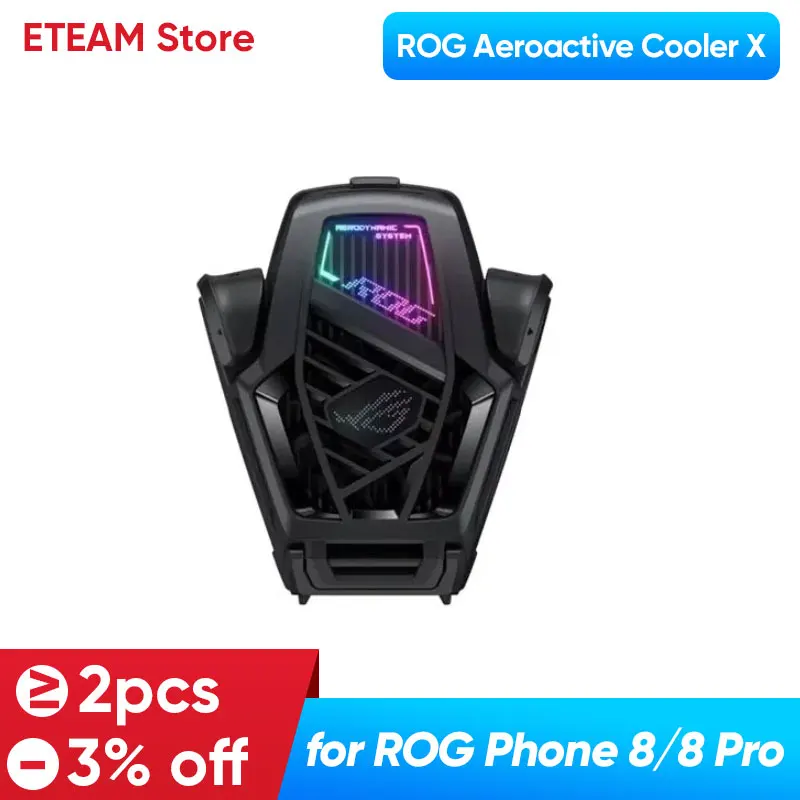 

Asus ROG Aeroactive Cooler X for Rog Phone 8 & ROG Phone 8 Pro Cooler Fan Cooler Fan Holder ROG Gaming Phone Accessories