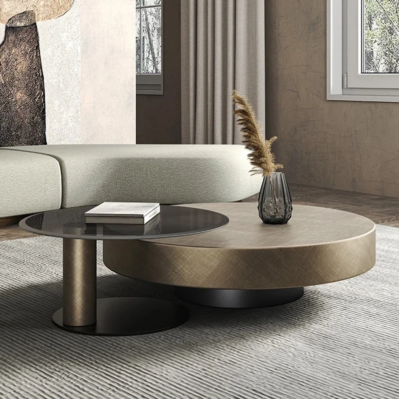 Modern Design Coffee Tables Round Metal Luxury Living Room Coffee Tables Minimalist Nordic Stoliki Kawowe Home Furniture