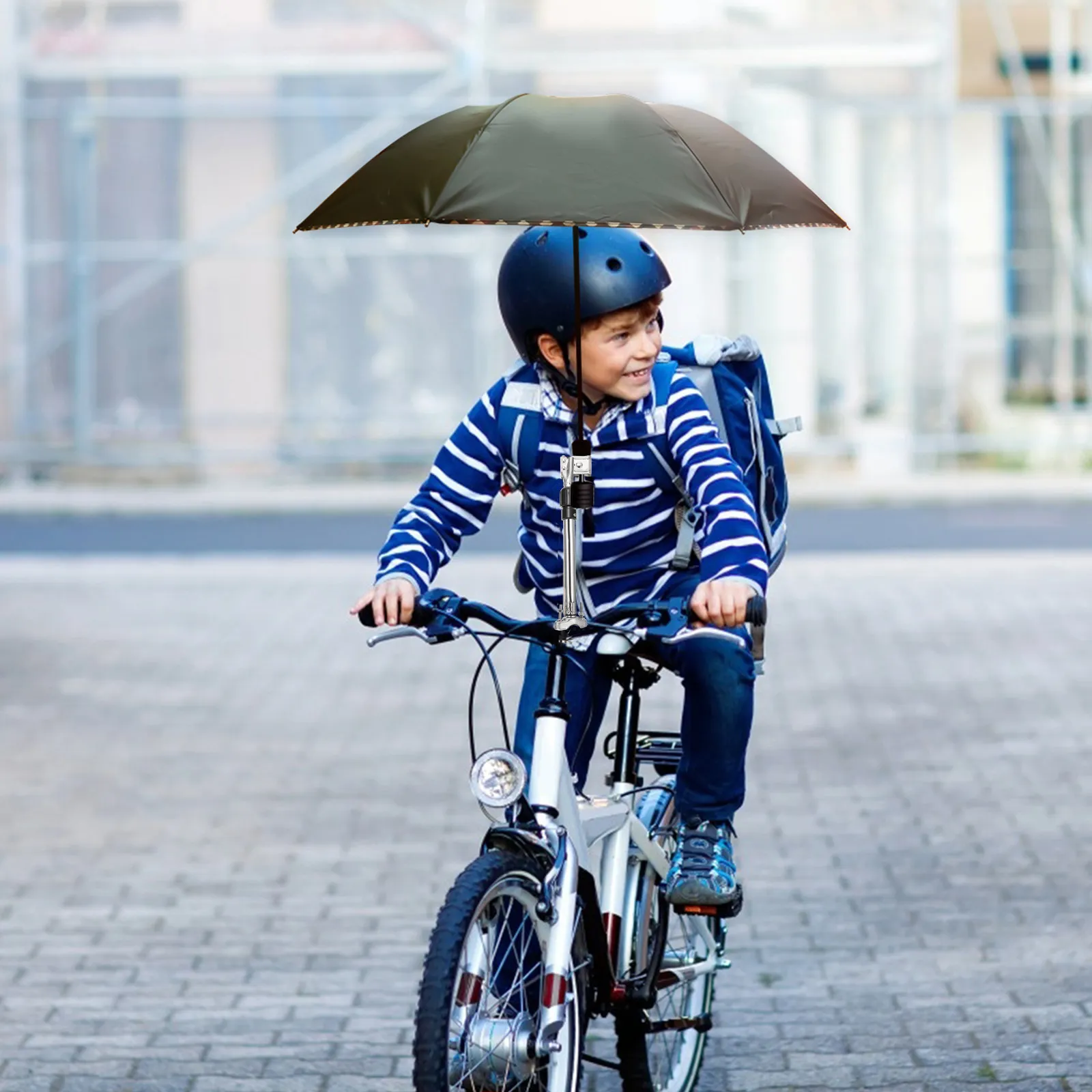 

1Pcs Heavy-Duty Steel Umbrella Stand for Wheelchair Stroller Walker Scooter Deck Chair Adjustable Height Sun Angle Tilt Bike