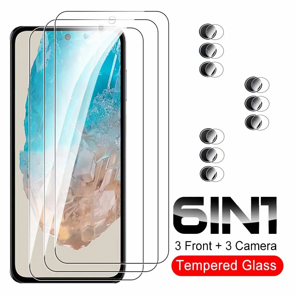 6in1 Camera Tempered Glass For Samsung Galaxy M35 5G Protective Glass Screen Protector For Samsung M35 M 35 35M 2024 Cover Films