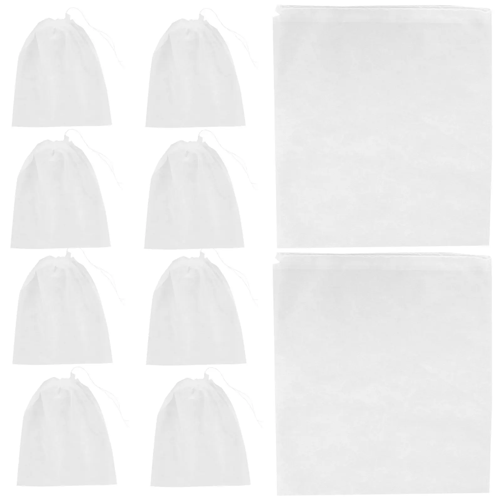 50Pcs Shoe Storage Bags Non Woven Cloth Drawstring Travel Organizer Large Capacity Breathable Shoe Covers for Men Women
