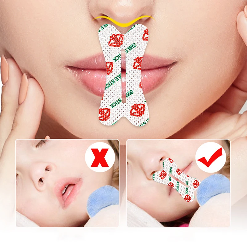 30PCS Kids Cartoon Anti-Snoring Stickers Sleeping Closed-mouth Stickers Breathing Correction Patch Shut Up Patch Orthosis Tape