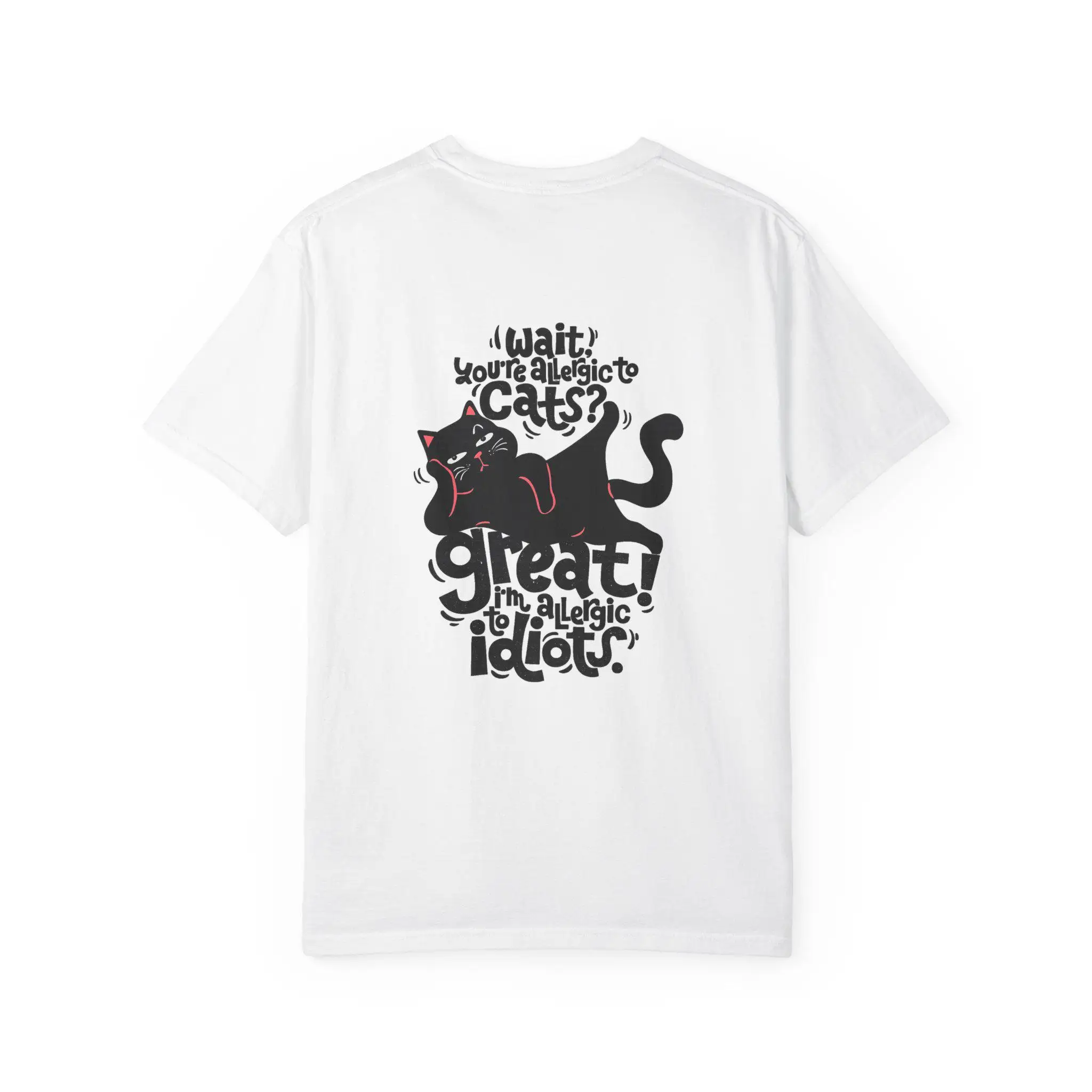 Funny Cat Allergy T-Shirt: 