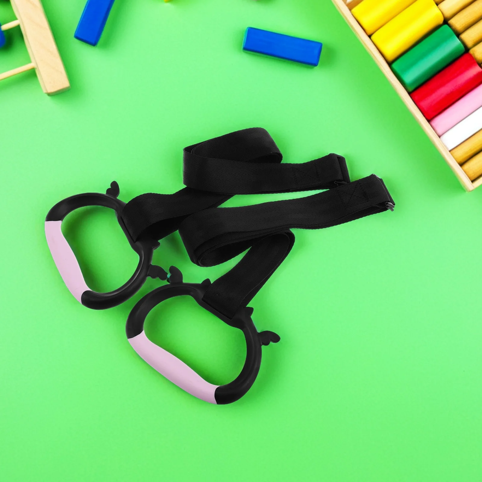 قطعتان من حلقات التعليق للأطفال الصغار للملعب والمنزل وحلقات الوقوف لسرير الأطفال ومعدات اللياقة البدنية #4