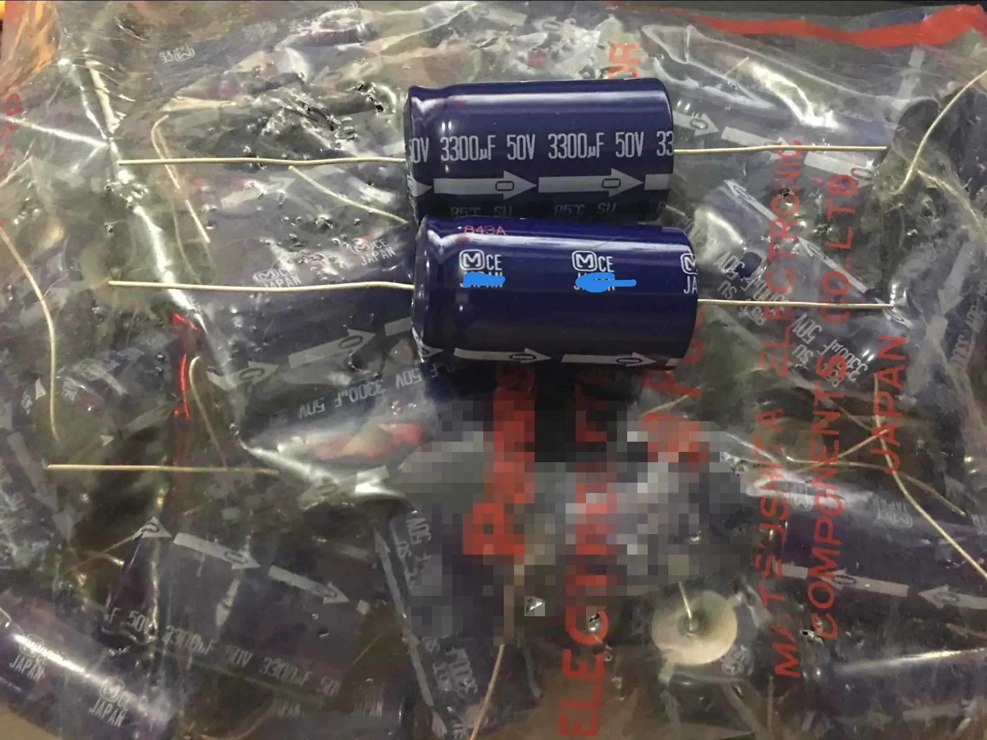 2pcs  3300UF 50V Electrolytic Capacitor 50V 3300UF 22X40 High-End Axial