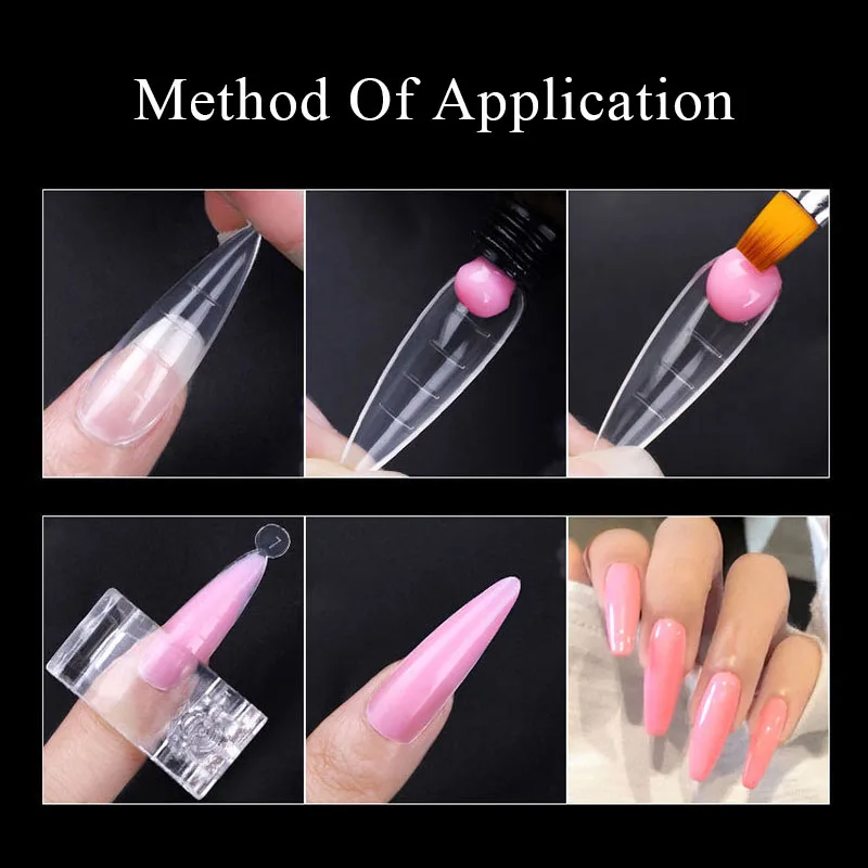 Acryl Top Vormen Voor Nagelverlenging Uv Gel Snel Gebouw Schimmel Tips Druk Op Nagels Volledige Dekking Valse Nagels Manicure Accessoires