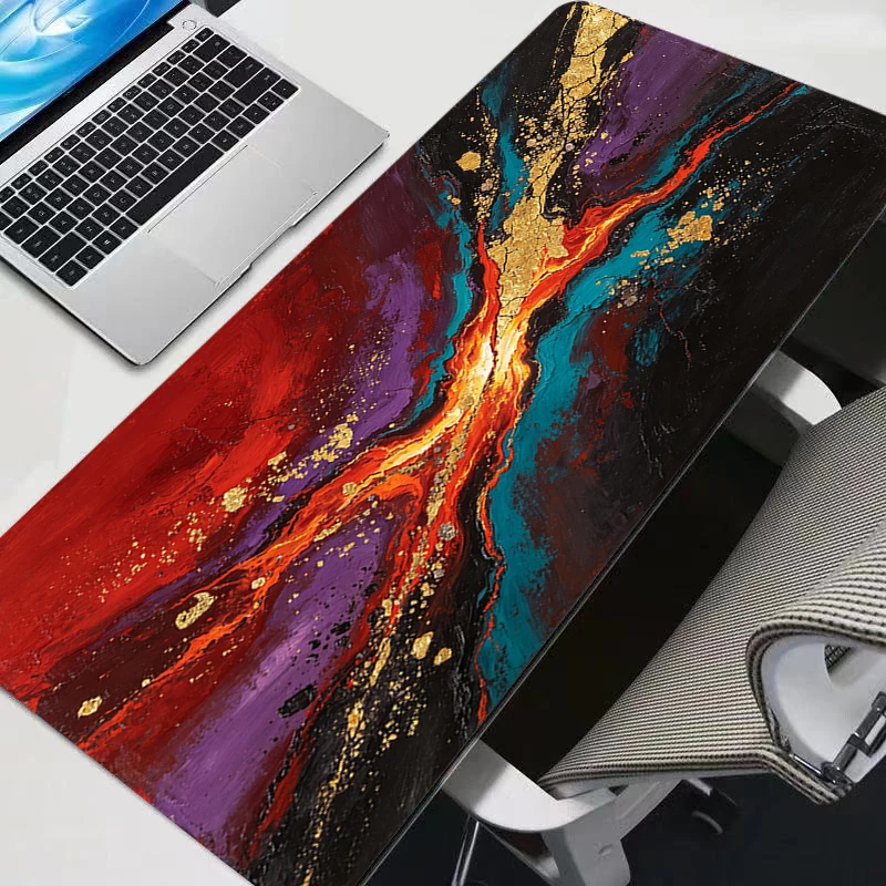 color blocking style Kawaii Mouse Pad Anime Gabinete Gamer Computer Desk Mat Keyboard Gaming Accessories durable Mousepad