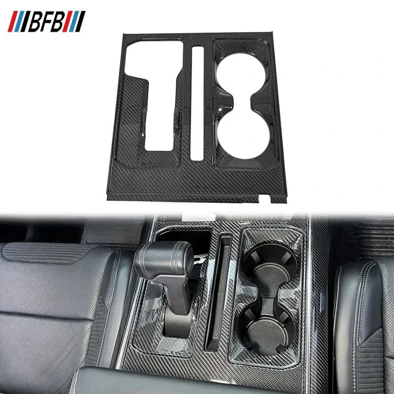 

For Ford Raptor F150 Real Dry Carbon Fiber 2022-2026 Interior Central Control Gear Panel Decoration Modification Accessories