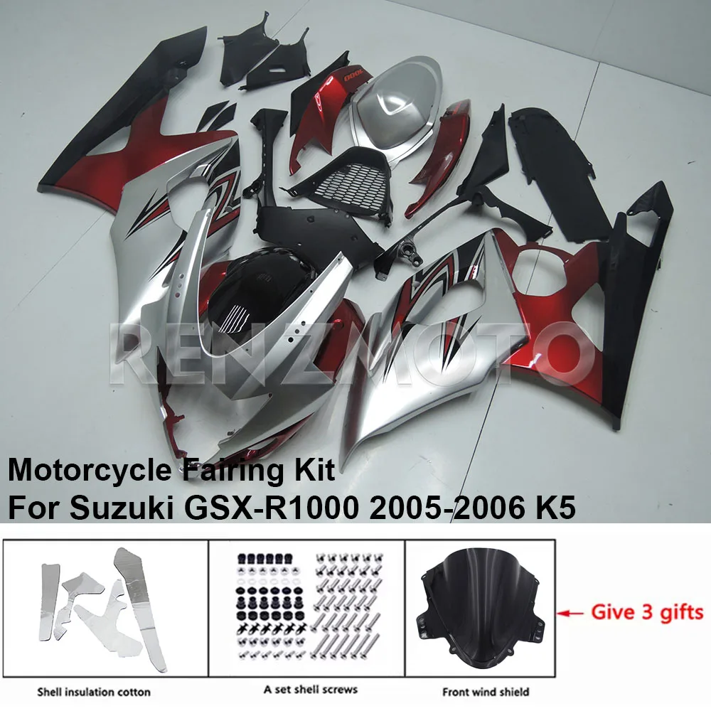 

Motorcycle Set Body Kit Fairing For Suzuki GSX-R1000 2005 2006 K5 K6 GSXR 1000 Plastic Guard Plate Accessories Shell S1005-125a