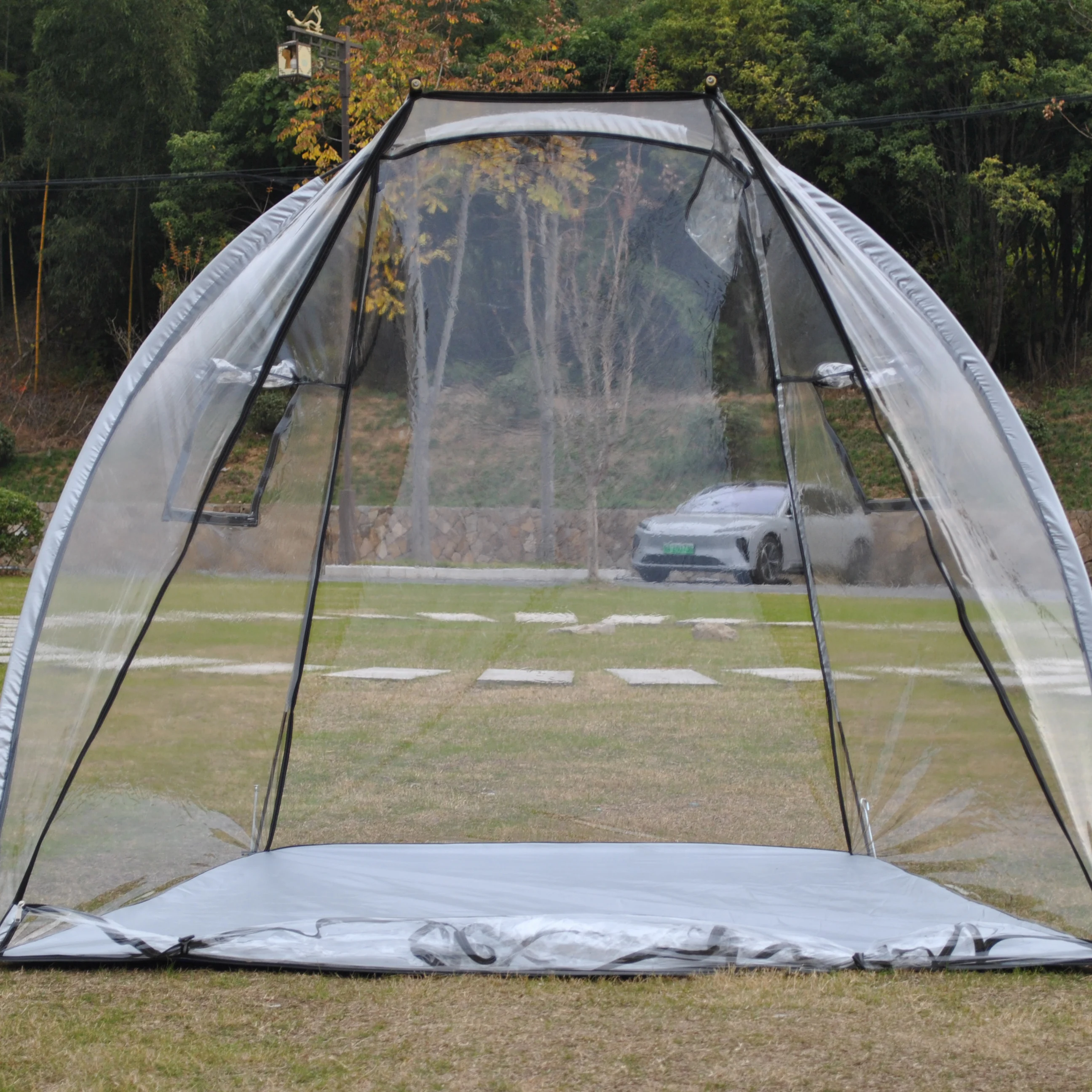 

Clear Bubble Tent Freestanding Sports Tent with 360° Transparent Design Portable Courtyard Clear Camping Tents for Lawns Gardens