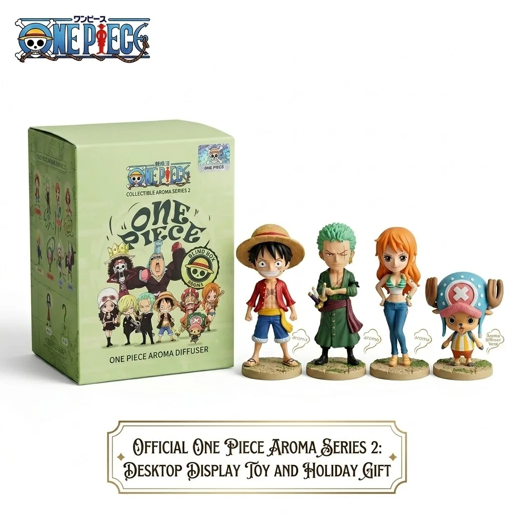 

Bandai One Piece Aroma Series 2 Blind Box Anime Figure Luffy Zoro Nami Chopper Air Freshener Desktop Ornament Collectible Gift