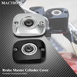 Front Brake Master Cylinder Cover Motorcycle For Harley Touring Road King Street Glide FLHR FLHT Dyna Fat Bob FXDF Softail FLSTF