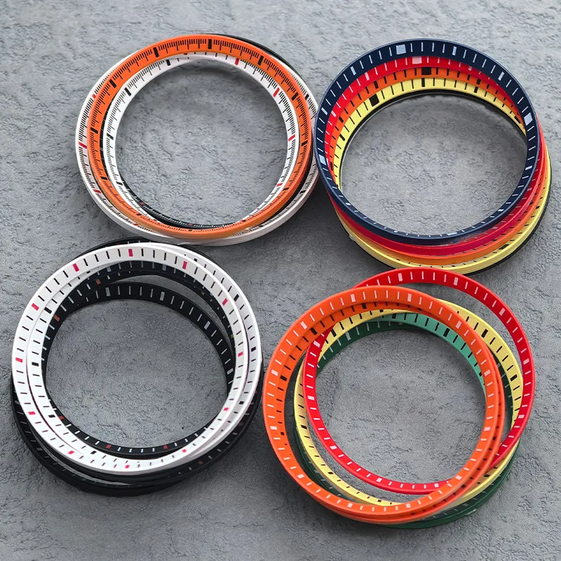 Mod SKX007 Watch Chapter Ring 30.5mmx27.5mm Fits NH35 NH36 SKX007 SKX009 Case Men Watch Replace Plastic Inner Ring Parts
