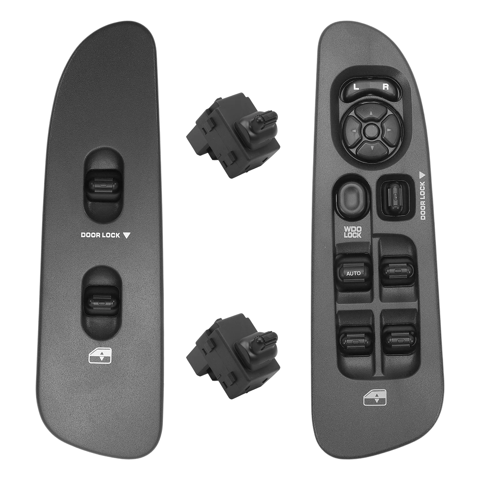 

Fully Assembled Window Switch Bezel For Ram 1500 2500 3500 2002-2008 Master Power Window Switch Set W/2PCS Window Buttons Panel
