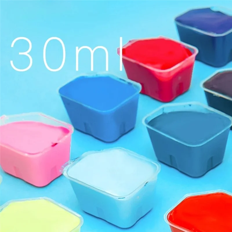 ABAE-Jelly Set di colori a guazzo 24 colori-Pinta concentrata 30ML Ricariche Confezione di ricarica a guazzo Art per principianti
