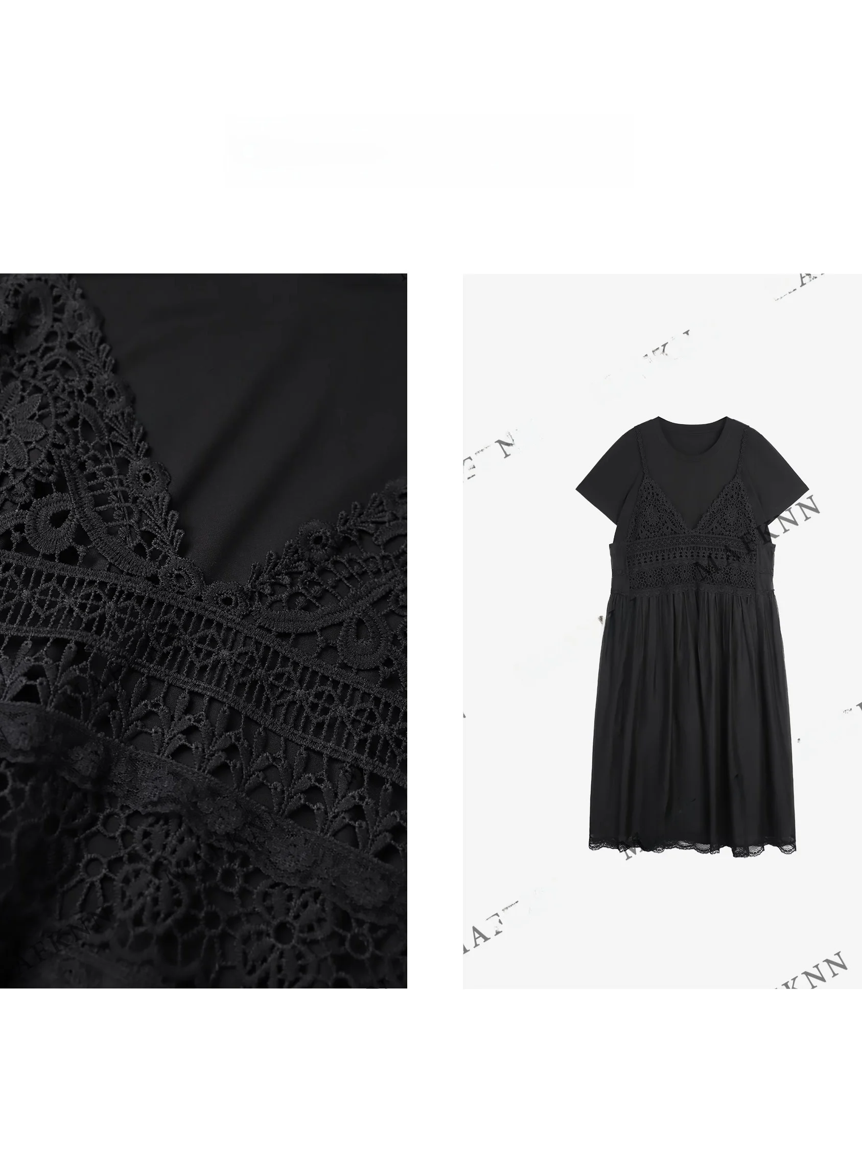 

Удобное летнее платье больших размеров с круглым вырезом, свободного кроя, модное, простое, черное, универсальное, для полных женщин