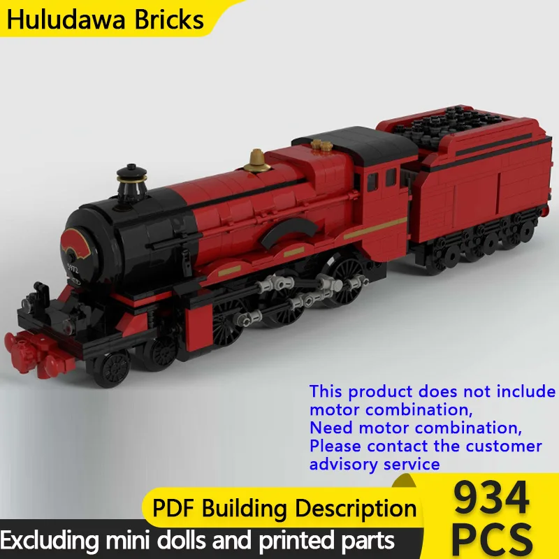 City Car Model MOC Building Bricks Express Direct Passenger Train Modular Technology Children Holiday Gifts Assemble Toys Suit
