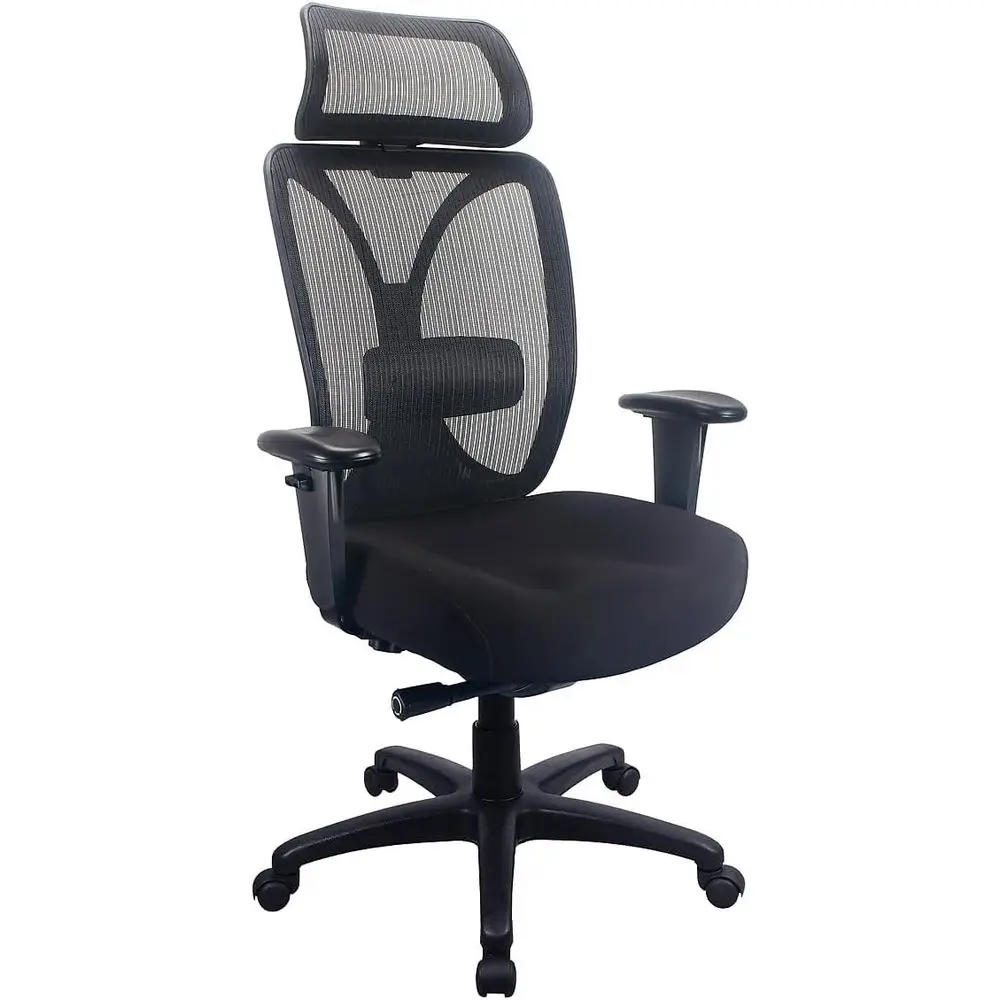 

TP6450C High Back Mesh Office Desk Chair with Cooling Gel Seat, Adjustable Arms, Lumbar Support, Headrest and Swivel Tilt, Blac