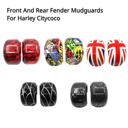 Plastic Parts Shell Flaps Front And Rear Fender Mudguards For China Harley Citycoco Electric Scooter 10x6.00-5.5 /10x6.00-6 tire