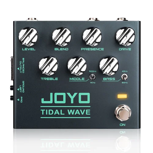 JOYO R-30 TIDAL WAVE Preamplificador de bajo Pedal de guitarra Tono de bajo clásico de los años 90 Admite función DI Pedal de efecto de bajo