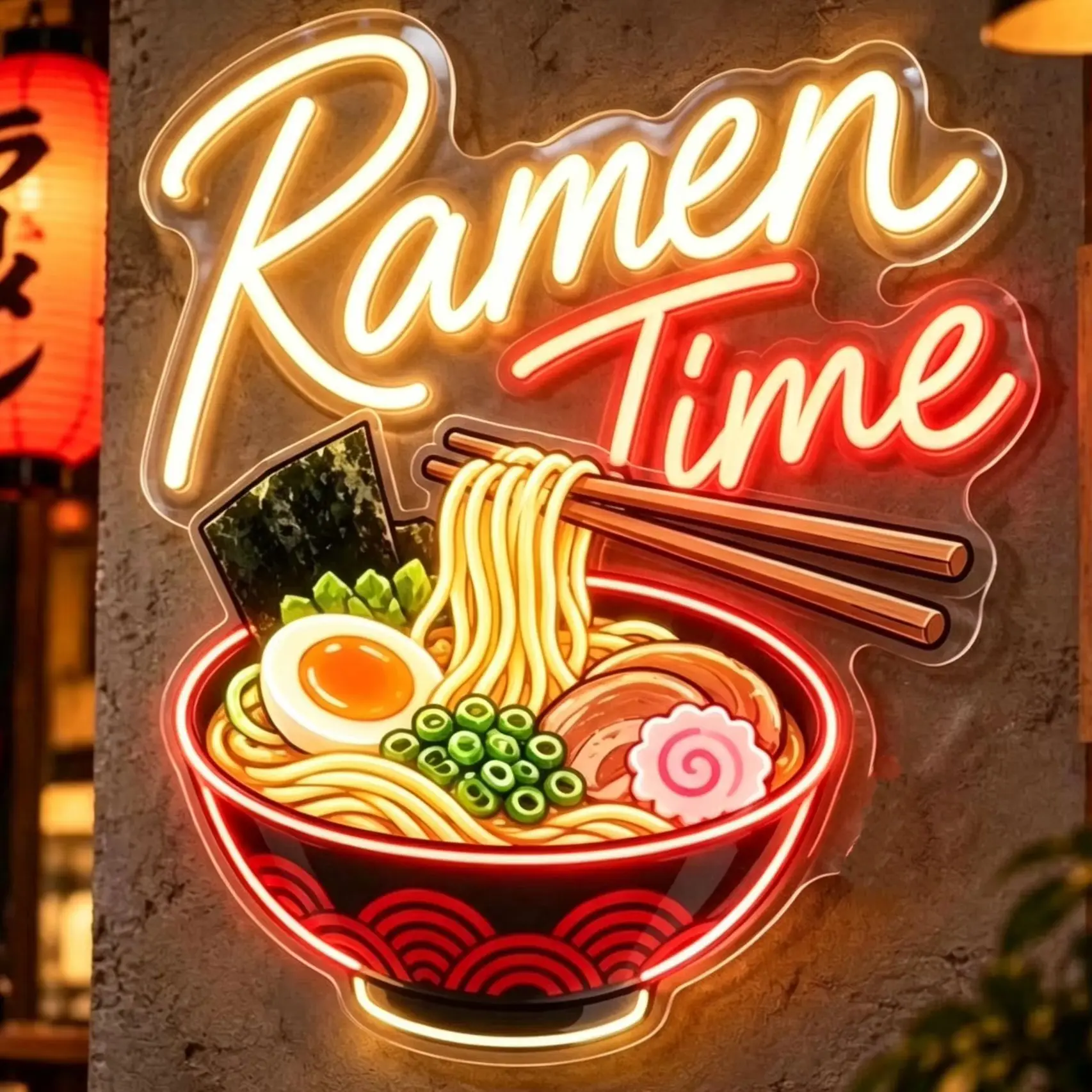 Ramen Neon Sign,Noodle Shop Led Neon,Japanese Food Art Decor,Custom Restaurant Wall Sign,Gift For Noodle Shop,Foodie Gift