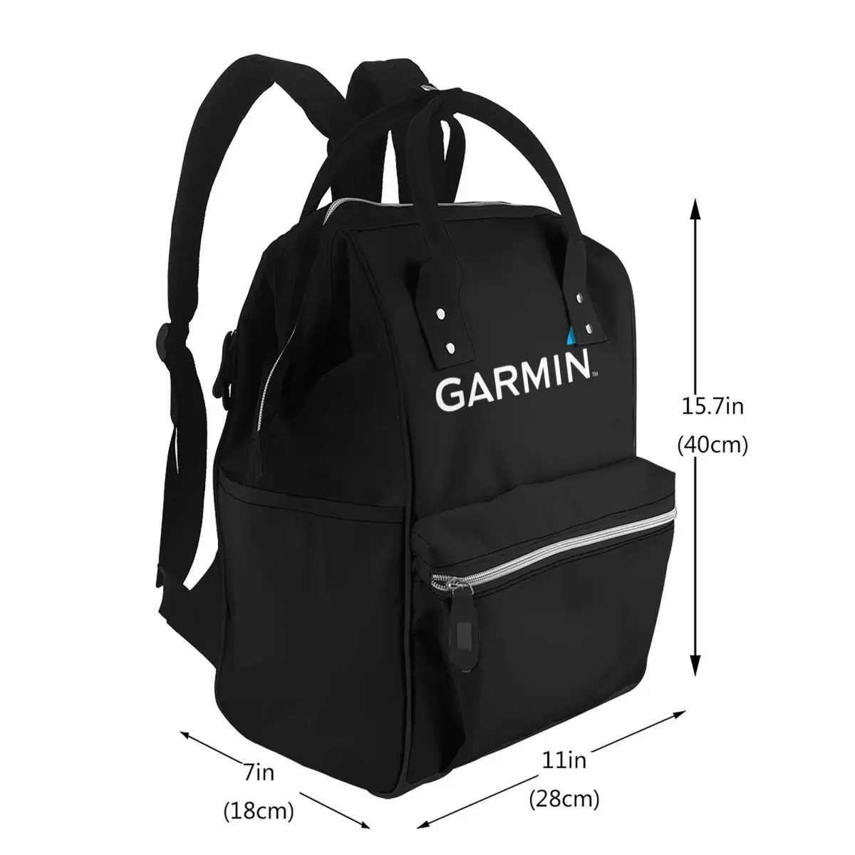 Official Garmin Original Merchandise Classic Student Backpack School Bag Hiking Travel Daypack for Men Women Bookbag Shoulder