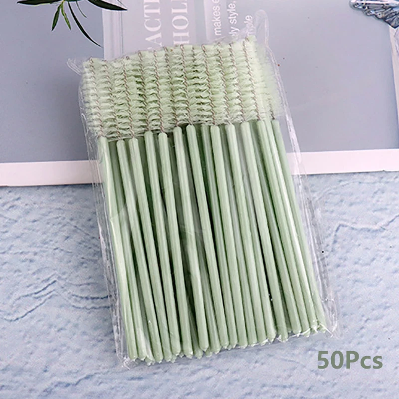 50Pcs Eyelash Brushes Makeup Brushes Disposable Mascara Wands Applicator Spoolers Eye Lashes Cosmetic Brush Lash Extension Tool