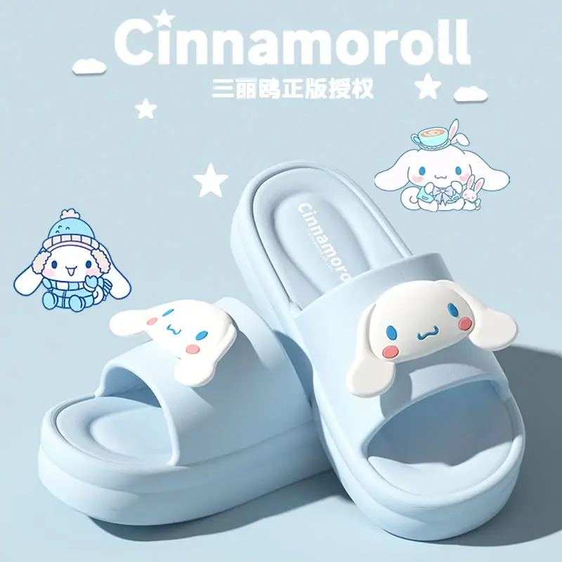 

Kuromi Children's Slippers Sanrio Girls Sandals New Style Summer Cute Cartoon Indoor Home Girl Baby Fashion Sandals Holiday Gift
