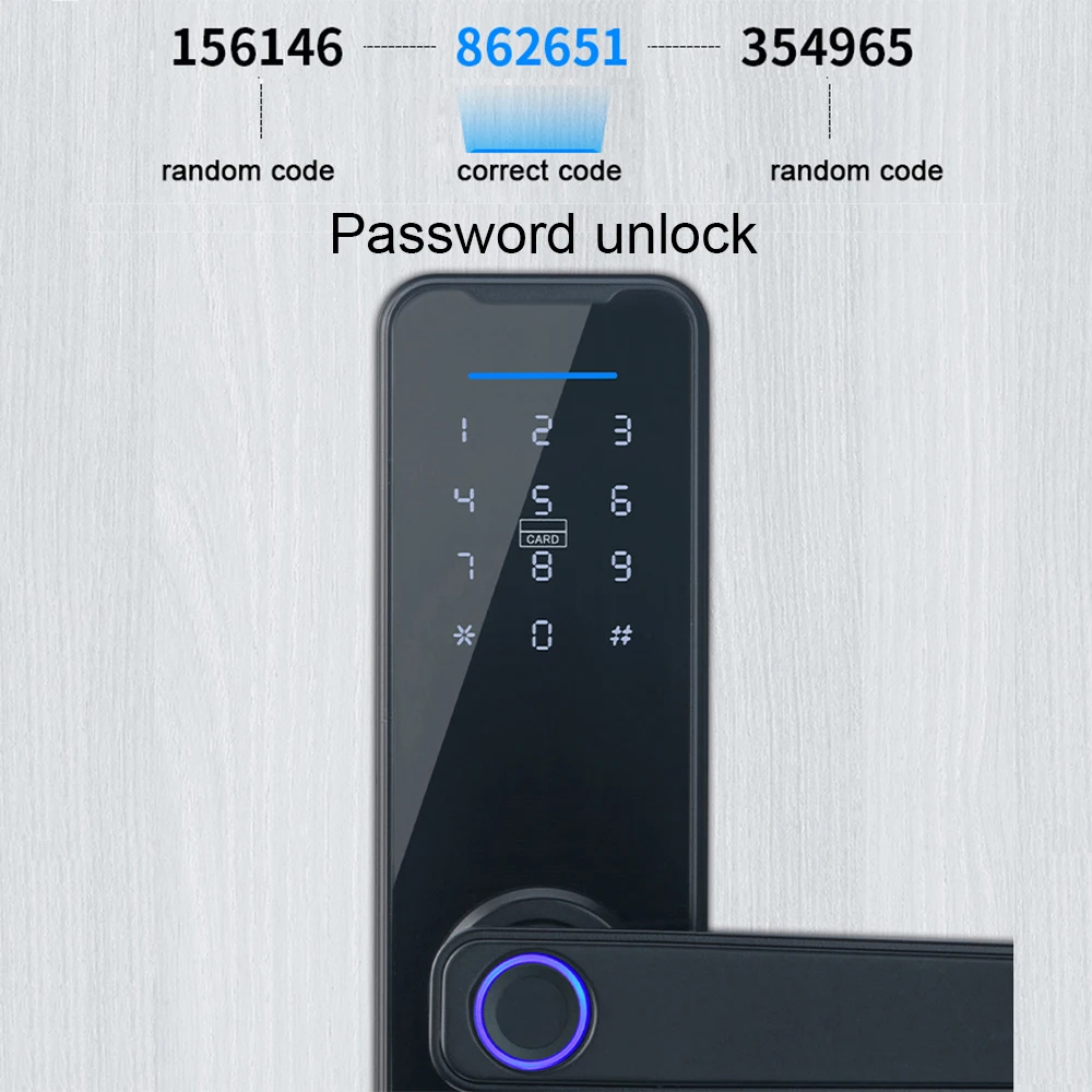 Умный дверной замок HIMOJO с Wi-Fi и Биометрическим распознаванием отпечатков пальцев
