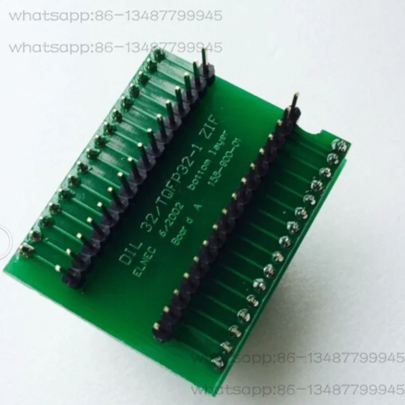 New 32/TQFP32-1 ZIF Converter Socket, TQFP32 to QFP32 IC Programming Adapter for Programmer