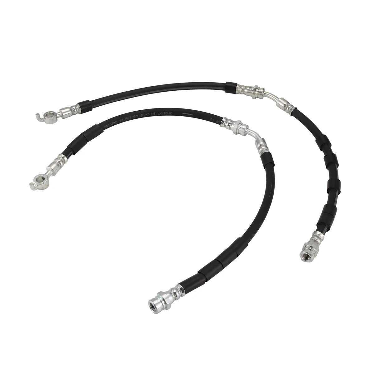

1Pair Car Brake Hose Cable AB31-2078-BC/AB31-2078-de for 2018-2021 Brake System Pipe AB312078BC/AB312078DE