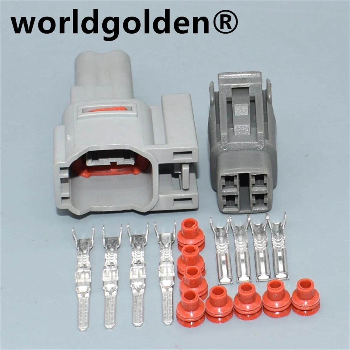 

worldgolden 1set 4 Pin 6188-0141 Auto Electrical Connector Plastic Housing Wiring Terminal Socket 90980-11122 6189-0381