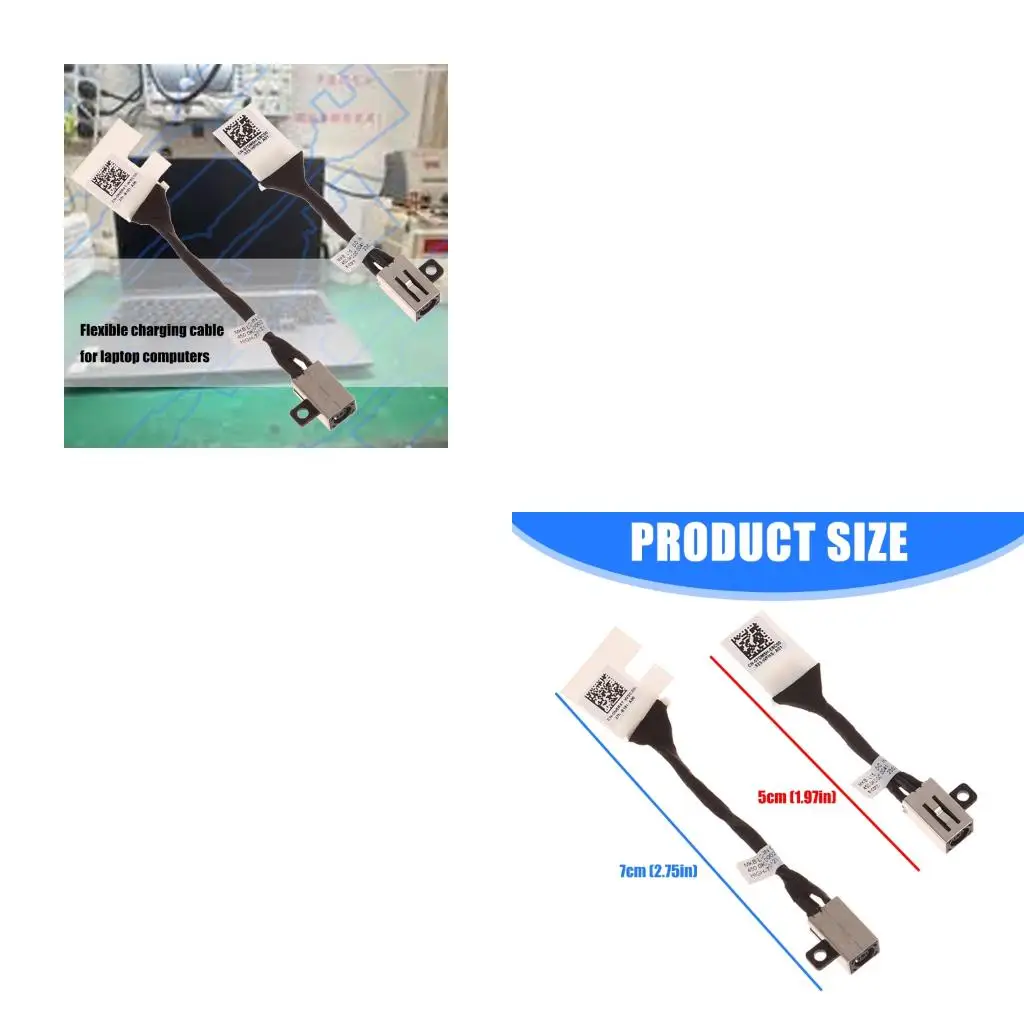 High Efficiency Charging Cord for Latitude E3410 E3510 Laptops Bend Resistant Mat