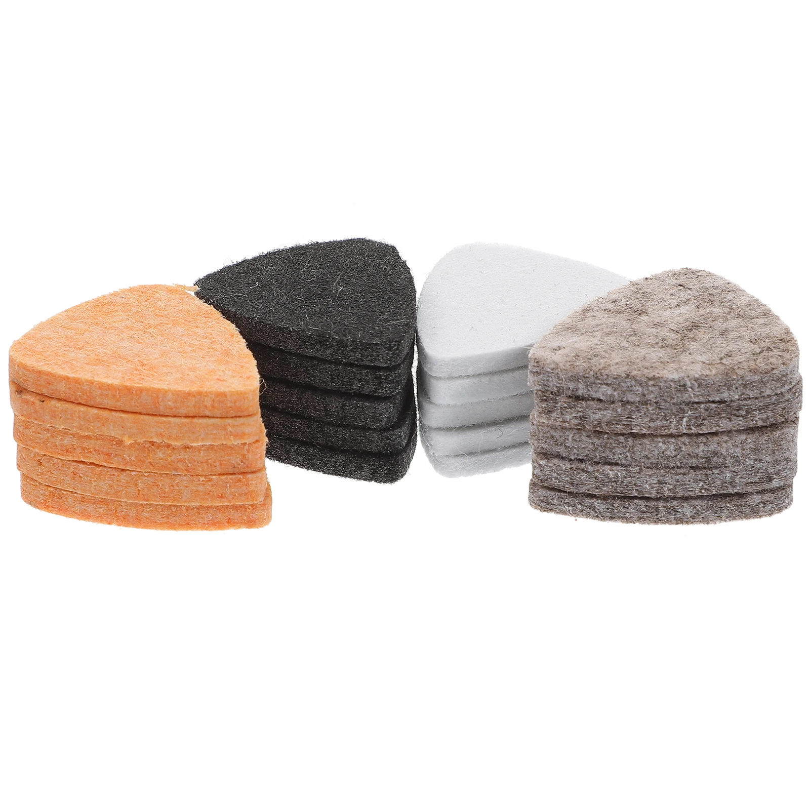 

20 Pcs Wool Felt Ukulele Picks Thumb Plectrums Portable Accessories Small Guitar