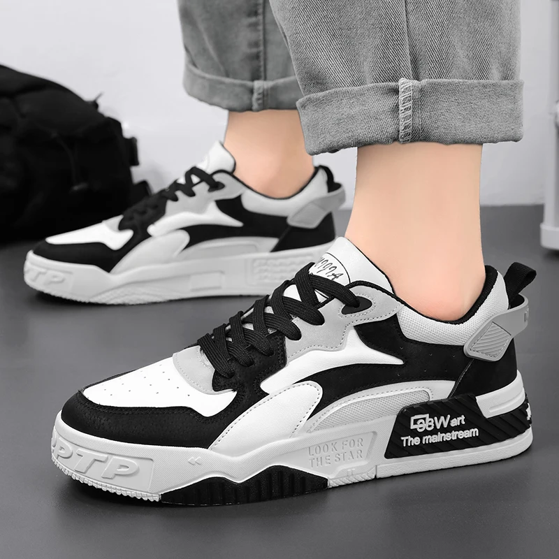 حار بيع الرجال متعدد الألوان أربعة مواسم شقة منخفضة أعلى جولة تو الدانتيل متابعة الجلود لينة وحيد عارضة المشي مبركن مجلس الأحذية #6