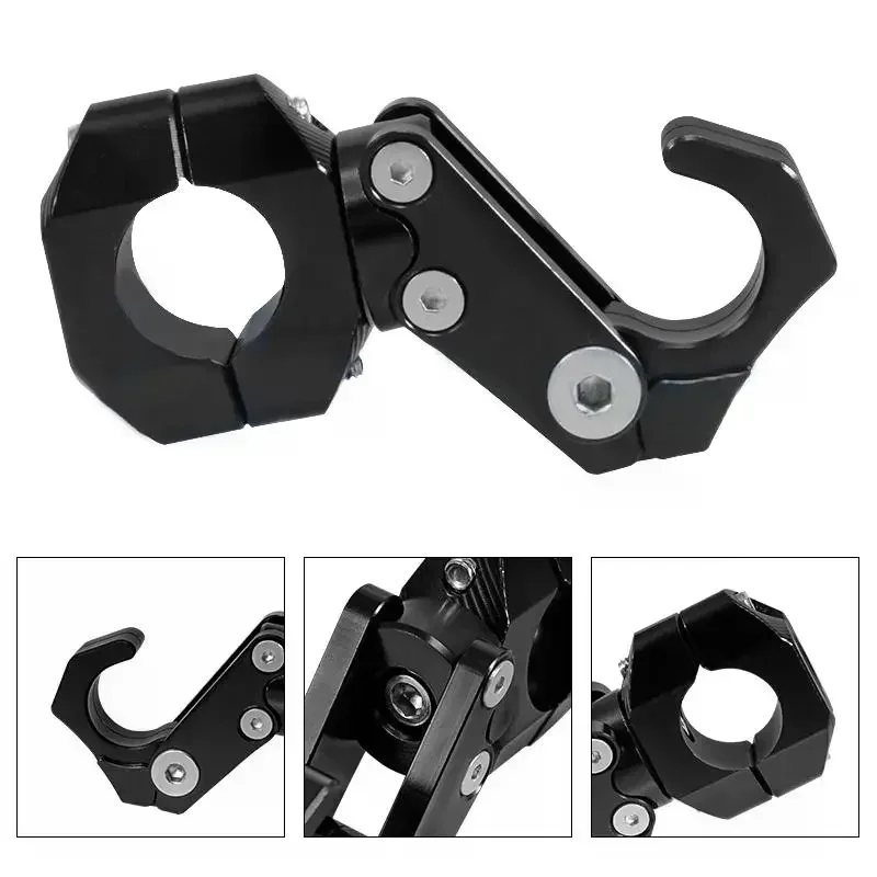 

Aluminum Alloy Foldable Hook Handlebar Helmet Holder Luggage Storage Hooks For Motorcycle Modified Accessories