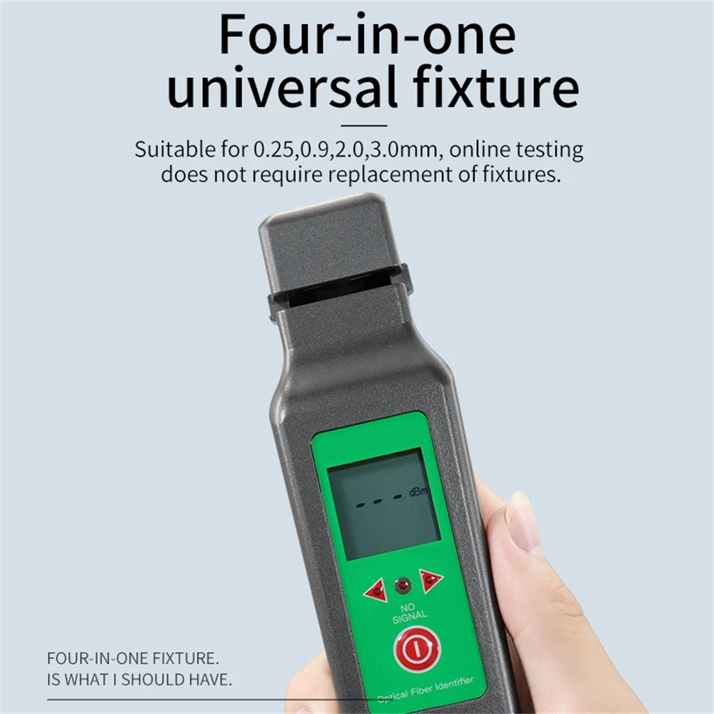 Imagem -04 - Handheld Optical Fiber Identifier Kfi40 8001700nm sm mm Ftth All-in-one Chunk com Vfl Mais Luz Led Identificador de Fibra Óptica